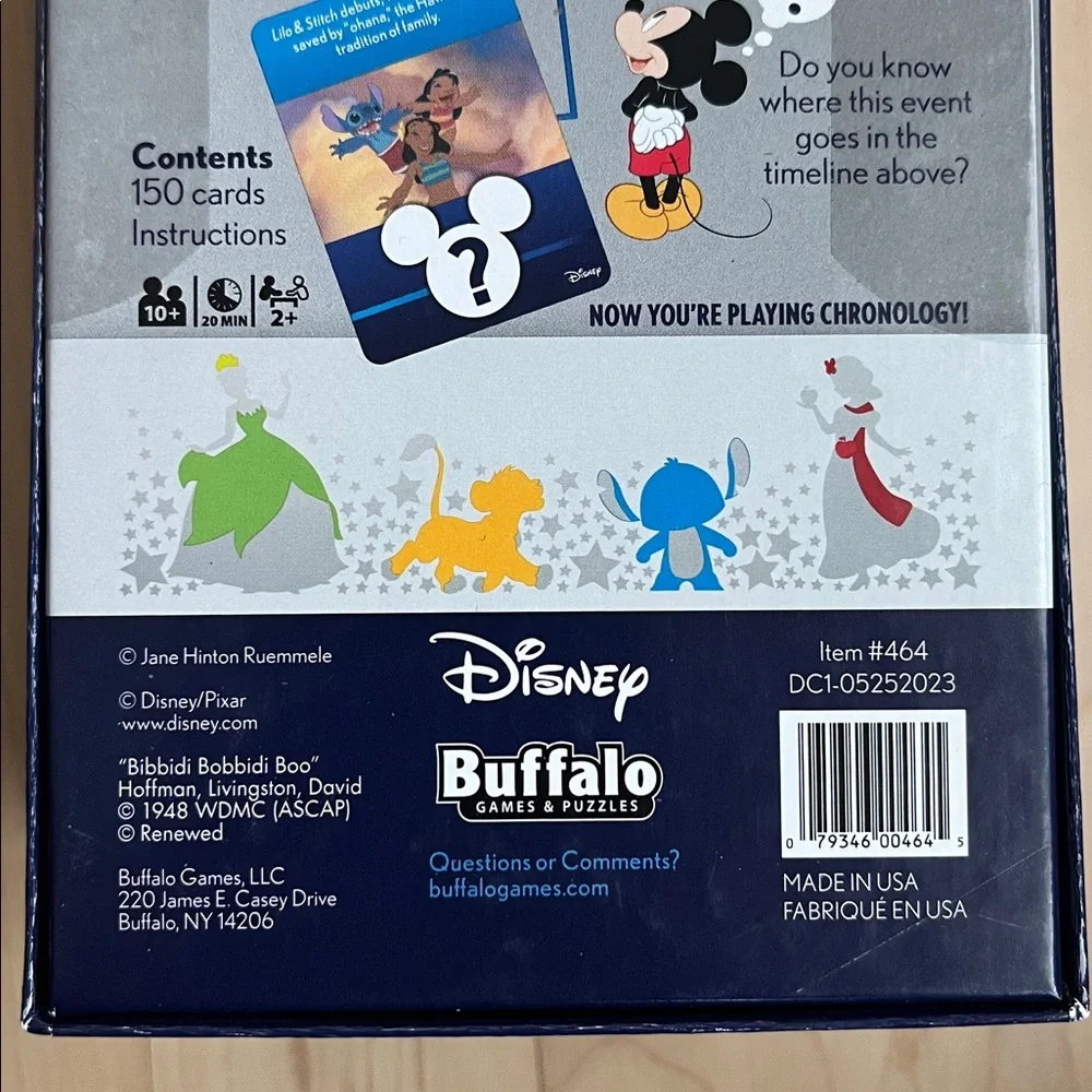 🆕 Disney Chronology (Tabletop, Board or Card) Game NEW